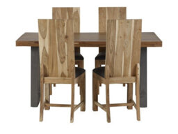 Buttercup Farm Dining Chair Matching Metropolis Industrial (Set Of 2) - Metal/acacia Solid Wood - L50 X W46 X H105 Cm - thumbnail 4