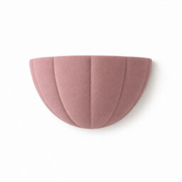 Valuelights Leonardo Dusky Pink Ceramic Scallop Flush Wall Sconce Light - thumbnail 5
