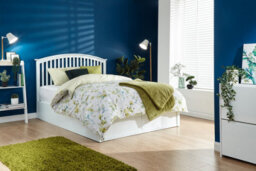 Gfw Madrid Wooden Ottoman Bed 150Cm King Size White - thumbnail 1