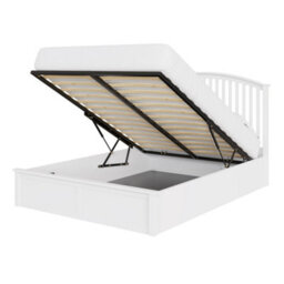 Gfw Madrid Wooden Ottoman Bed 150Cm King Size White - thumbnail 4