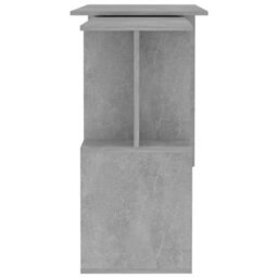 Corner Desk Concrete Grey 200X50X76Cm Office Computer Table - thumbnail 3