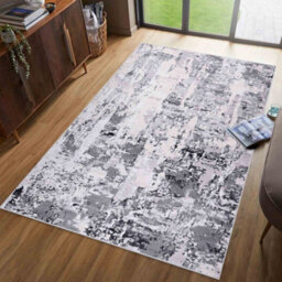 Styra Modern Grunge Abstract Area Rugs Silver 120X170 Cm - thumbnail 5