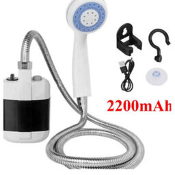 Portable Usb Rechargeable Camping Shower Pump For Outdoor Garden Travel - thumbnail 4