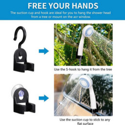 Portable Usb Rechargeable Camping Shower Pump For Outdoor Garden Travel - thumbnail 2