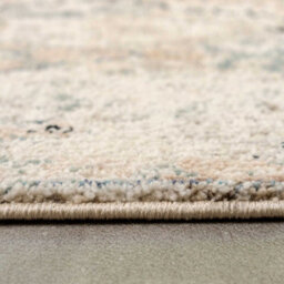 Loomed Neutral Blue Distressed Tribal Diamond Soft Living Area Rug 80X150Cm - thumbnail 5