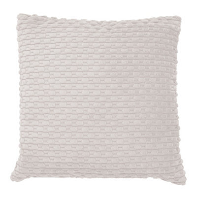 Living And Home Plush Throw Pillow With Pillow Insert Beige 45Cm X 45Cm - image 1