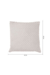 Living And Home Plush Throw Pillow With Pillow Insert Beige 45Cm X 45Cm - thumbnail 7