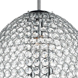 The Lighting Studio Frost 5 Light Pendant Polished Chrome And Clear Faceted Crystal - thumbnail 3