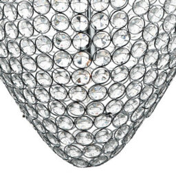The Lighting Studio Frost 5 Light Pendant Polished Chrome And Clear Faceted Crystal - thumbnail 4