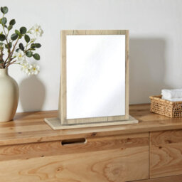 Swift Como Grey Oak Effect Rectangular Framed Mirror, (H)51Cm (W)48Cm