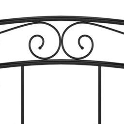 Vidaxl Bed Frame Without Mattress Black Metal 180X200 Cm Super King - thumbnail 7