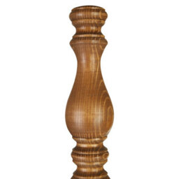 Orsina Interiors By Premierwooden Candle Style Table Lamp, Square Base Accent Light, Traditional Desk Light Fixture, Natural Wood Lamp - thumbnail 3