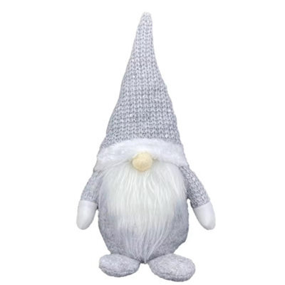 Woodside Home Living Christmas Decoration - Grey Gonk - image 1