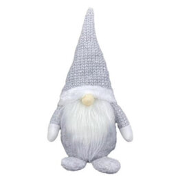 Woodside Home Living Christmas Decoration - Grey Gonk - thumbnail 2