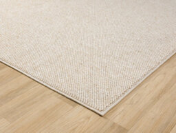 Avior Washable Plain Living Room Area Rug - Loop Pile Pebble Design Beige 120Cm X 170Cm - thumbnail 4
