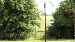 Divchi Bird Feeder With 2 Dishes, Bird Feeders Hanging Station, Bird Feeder Pole, Bird Feeding Station - thumbnail 6