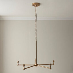 Loops Stunning 2 Pack Aged Brass Pendant Lights With Pearl Grey Shades - thumbnail 6