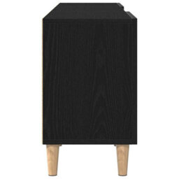 Berkfield Tv Stand - Black Oak, 150X30X50 Cm, Made Of Engineered Wood - thumbnail 8