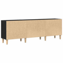 Berkfield Tv Stand - Black Oak, 150X30X50 Cm, Made Of Engineered Wood - thumbnail 6