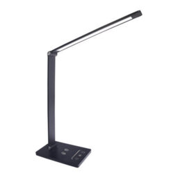 Milagro Vario Designer Black Desk Lamp Wireless Phone Charging Adjustable Dimmable Great For Home Office - thumbnail 2