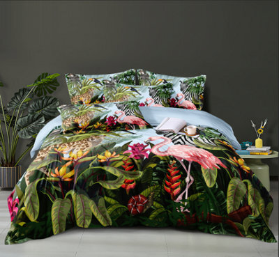 Groundlevel Jungle Floral Printed Duvet Set