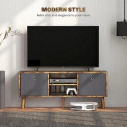 Tv Unit Stand Cabinet Media Console Storage Shelving - thumbnail 6