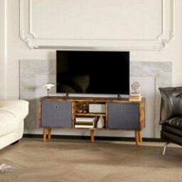 Tv Unit Stand Cabinet Media Console Storage Shelving - thumbnail 5