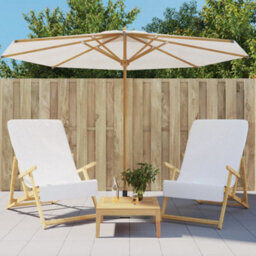 Walplus Beach Towels 2 Pcs White 60X135 Cm Fabric 400 Gsm