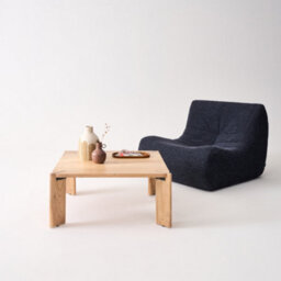 Sweeek - Square Coffee Table In Solid Acacia Wood Reva Natural 80X80X36 Cm - thumbnail 1