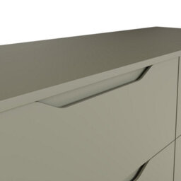 Fwstyle Luno 4 Drawer Chest Of Drawers Green (H) 99Cm (W) 40Cm (D) 40Cm Extra Deep Drawers - thumbnail 4