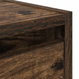 Berkfield Wall-Mounted Bedside Cabinet Smoked Oak 38X34X40 Cm - thumbnail 9
