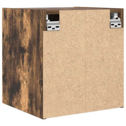 Berkfield Wall-Mounted Bedside Cabinet Smoked Oak 38X34X40 Cm - thumbnail 8