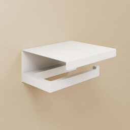 Cosmic Toilet Roll Holder, White Matt, Wall-Mounted, 13 Cm. Collection The Grid - thumbnail 5