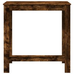 Berkfield Bar Table Smoked Oak 102X50X103.5 Cm Engineered Wood - thumbnail 4