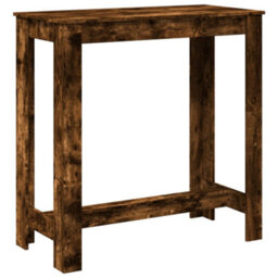 Berkfield Bar Table Smoked Oak 102X50X103.5 Cm Engineered Wood - thumbnail 2