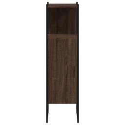Berkfield Bathroom Cabinet Brown Oak 33X33X120.5 Cm Engineered Wood - thumbnail 5