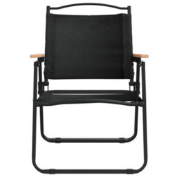 Berkfield Camping Chairs 2 Pcs Black 54X55X78 Cm Oxford Fabric - thumbnail 4