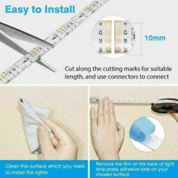 3M Usb Led Strip Lights With Bluetooth & App Control, 5050 Rgb Colour Changing Tape For Kitchen Cabinets And Tv - thumbnail 2