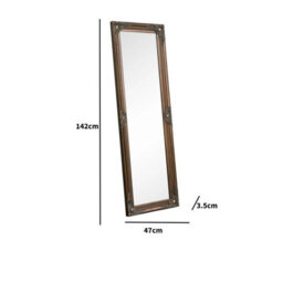 Melody Maison Tall Ornate Gold Wall Mirror 47Cm X 142Cm - thumbnail 9