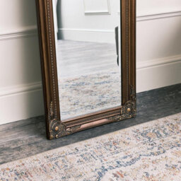 Melody Maison Tall Ornate Gold Wall Mirror 47Cm X 142Cm - thumbnail 4