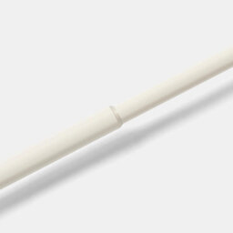 Ohs Crystal Ball Finial Metallic Silver 16mm Curtain Pole Extendable Rod 120-220Cm - Cream - thumbnail 3