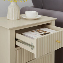Melody Maison Large Chest Of Drawers And Pair Of Bedside Tables - Hales Taupe Range - thumbnail 6