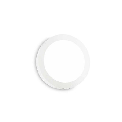 Ideal Lux Universal Integrated Led 22Cm Round Semi Flush Light White 1950Lm 4000K