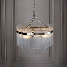 Luminosa Lighting Luminosa Marietta 3 Light Multi Arm Lamp Ceiling Pendant Bright Nickel - thumbnail 3