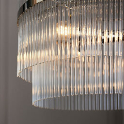 Luminosa Lighting Luminosa Marietta 3 Light Multi Arm Lamp Ceiling Pendant Bright Nickel - thumbnail 4