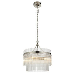 Luminosa Lighting Luminosa Marietta 3 Light Multi Arm Lamp Ceiling Pendant Bright Nickel - thumbnail 7