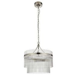 Luminosa Lighting Luminosa Marietta 3 Light Multi Arm Lamp Ceiling Pendant Bright Nickel - thumbnail 6