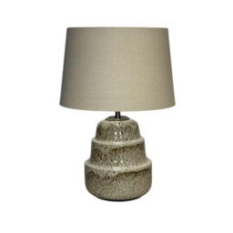 Minster 59 X 40 Cm Lamp And Shade - Ceramic - L33 X W40 X H59 Cm - Brown - thumbnail 1