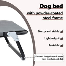 Vidaxl Dog Bed 105 X 65 X 18 Cm Steel Light Grey - thumbnail 8