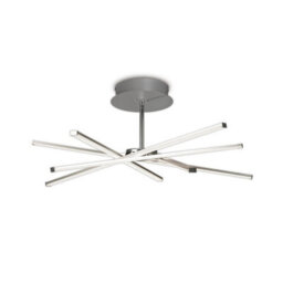 Luminosa Lighting Luminosa Star Semi Flush, 42W Led, 3000K, 3700Lm, Silver/frosted Acrylic/polishde Chrome, 3Yrs Warranty - thumbnail 4